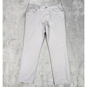 Public Rec Pants Mens 35x32 Gray Dealmaker Performance 5 Pocket Stretch Travel